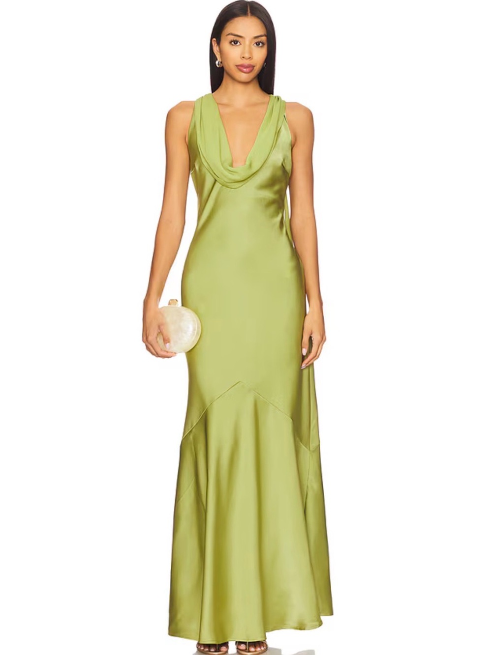 Runaway the Label x REVOLVE Gabriella Maxi Dress Olive Size Small Evening Gown